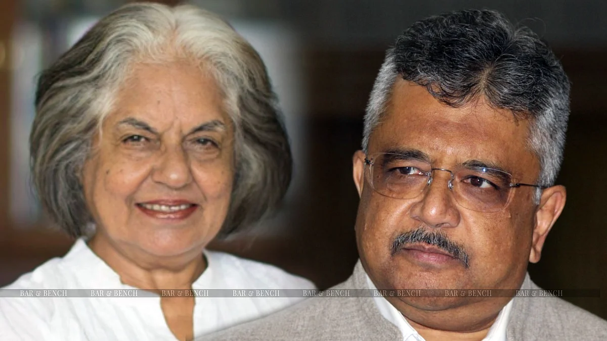 Indira Jaising and Tushar Metha