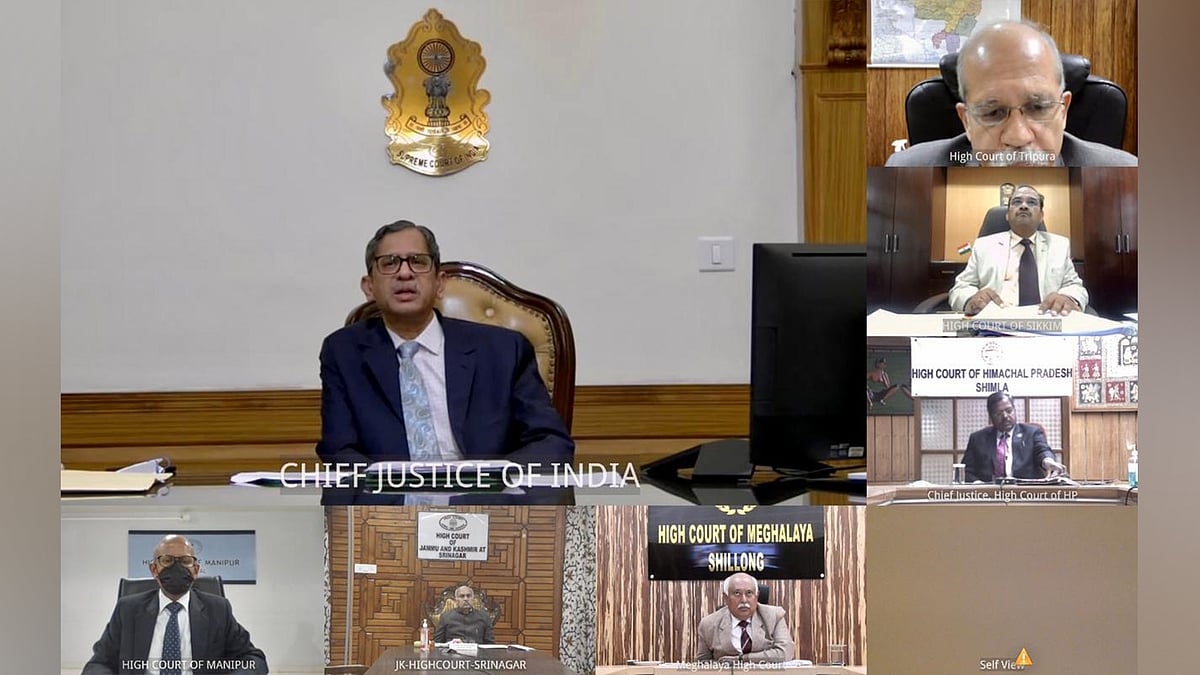 "Digital divide impacting functioning of judiciary:" CJI NV Ramana discusses way forward with all High Court Chief Justices