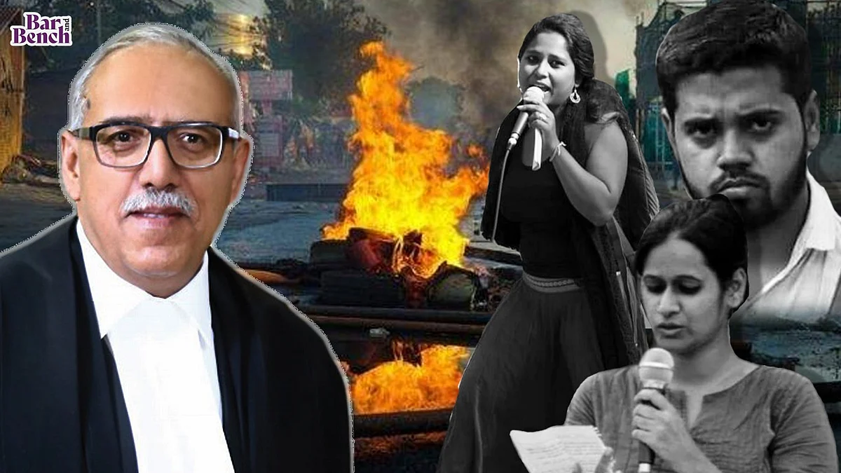 Justice Deepak Gupta, Asif Iqbal Tanha, Devangana Kalita and Natasha Narwal