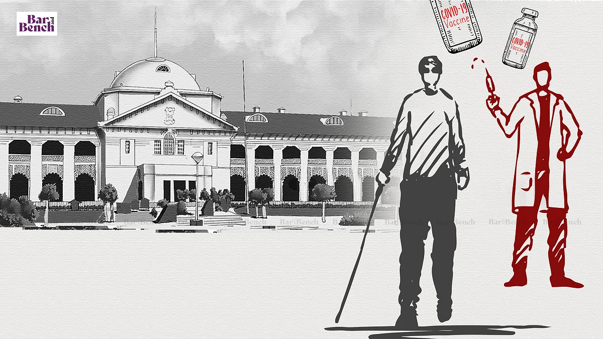 Allahabad High Court with COVID-19 Vaccine