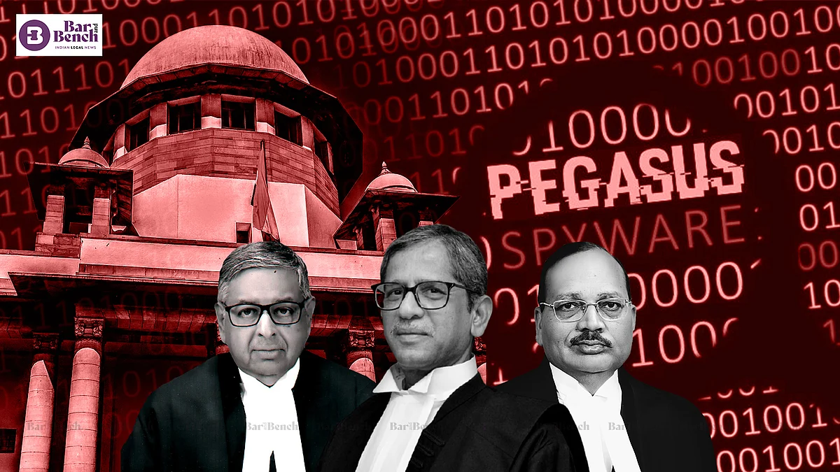 Surya Kant, CJI Ramana, Aniruddha bose, Pegasus