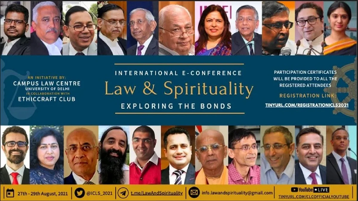 International E-Conference on "Law & Spirituality" by Campus Law Centre, University of Delhi & Ethiccraft Club