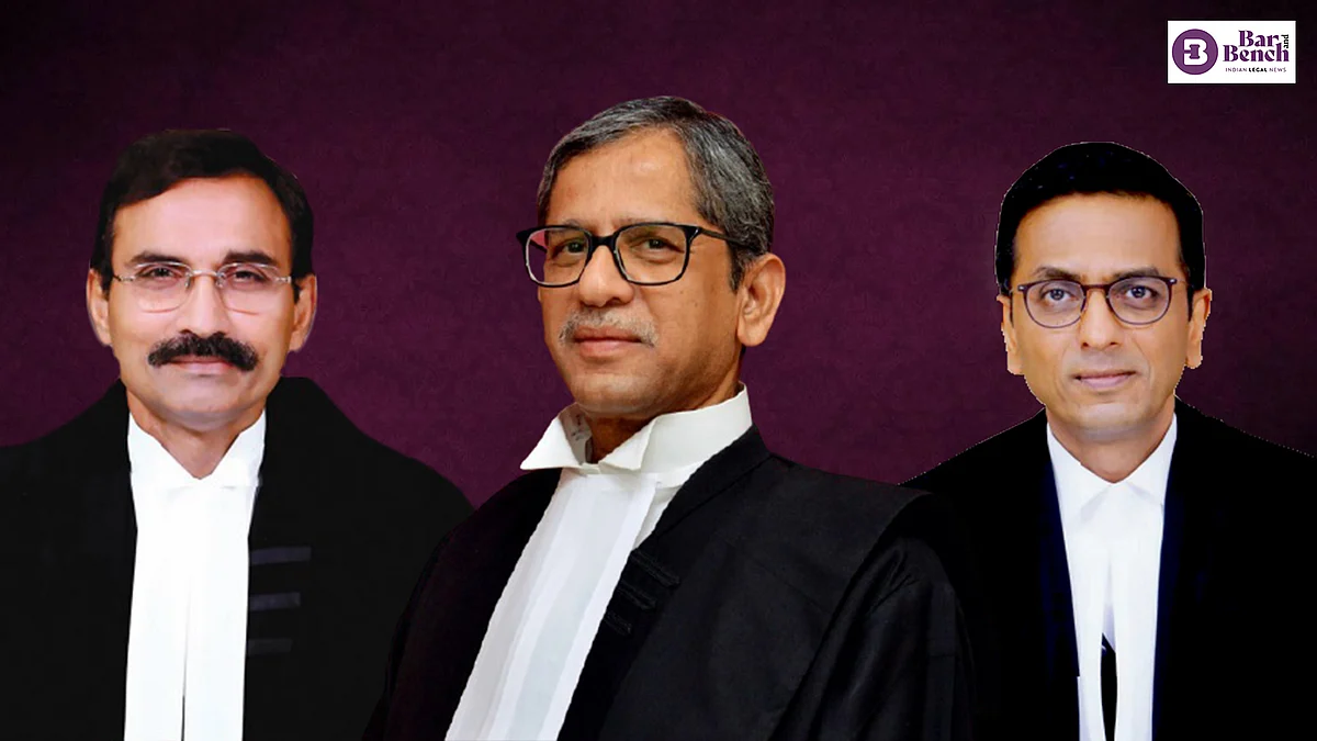 CJI NV Ramana, Justice L Nageswara Rao, Justice D Y Chandrachud
