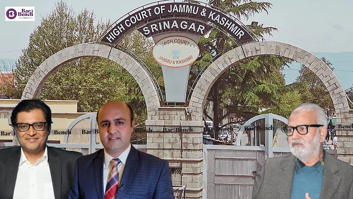 Jammu and Kashmir High Court quashes defamation case against Arnab Goswami, Aditya Raj Kaul