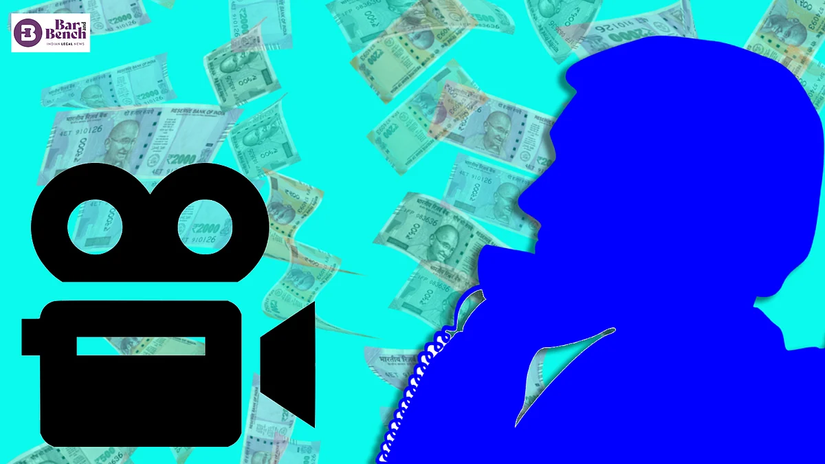 man blackmailing someone with a video for money