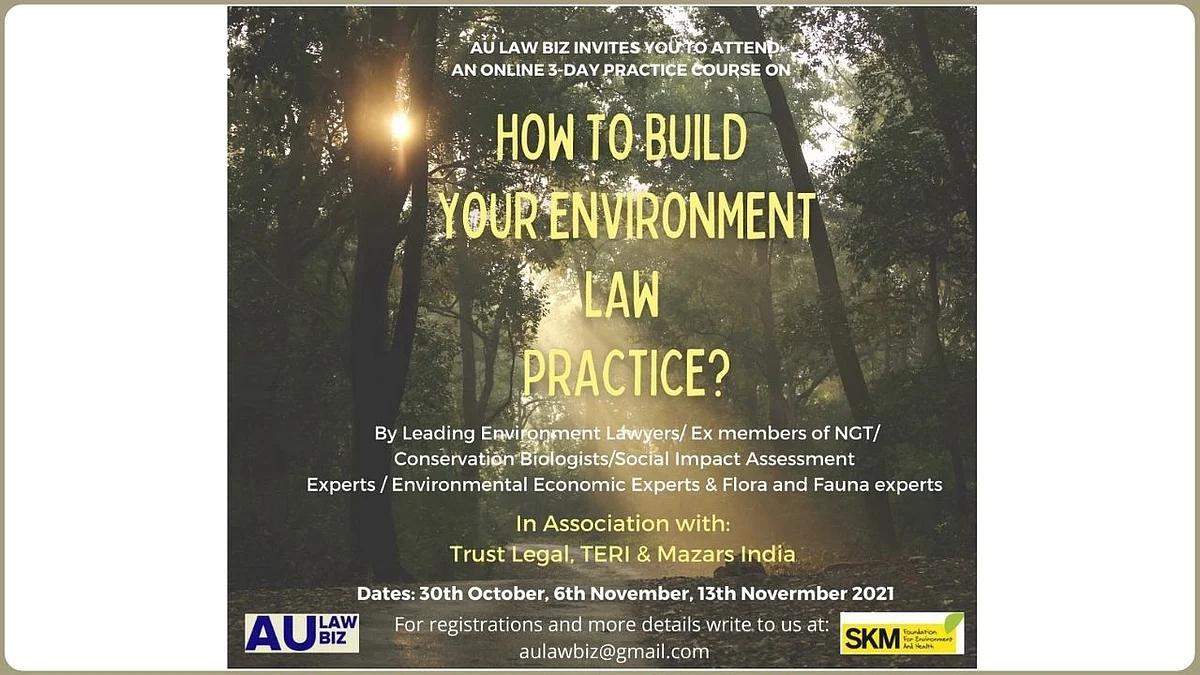 #Sponsored: Online Course on ‘How to Build your Environment Law Practice?