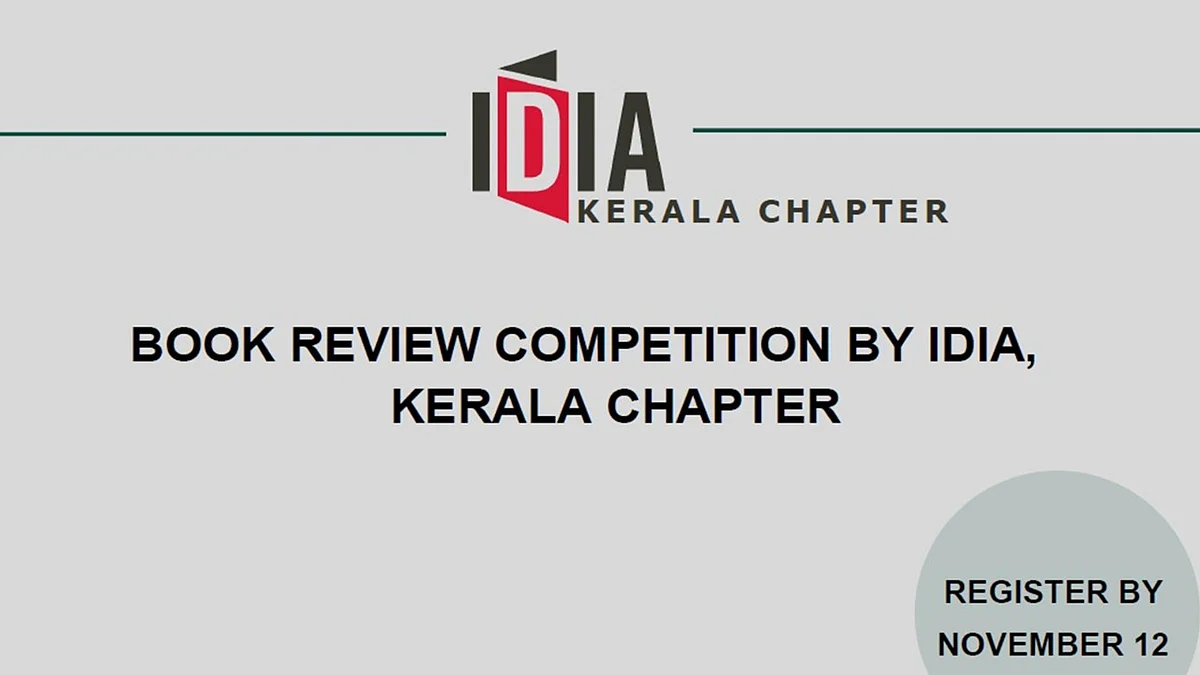 Participate: IDIA Kerala Chapter's Book Review Competition (Register by Nov 12)