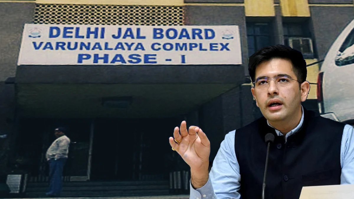 Delhi jal board and raghav chadha