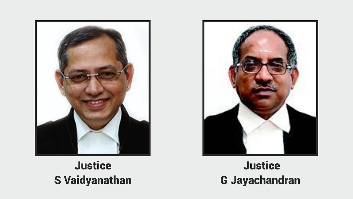 Justice S Vaidyanathan, Justice G Jayachandran