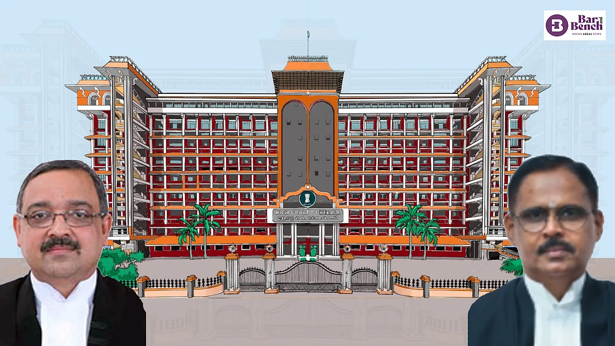 Justice K Vinod Chandran and Justice C Jayachandran with Kerala High Court
