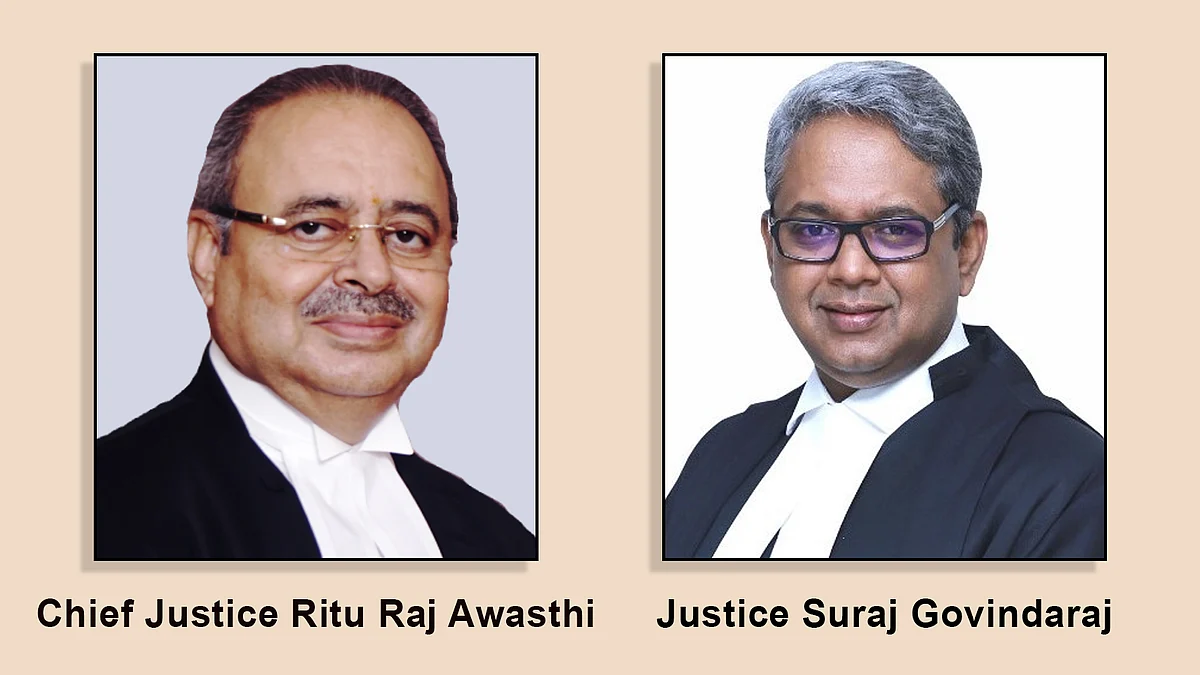 Chief Justice Ritu Raj Awasthi , Justice Suraj Govindaraj