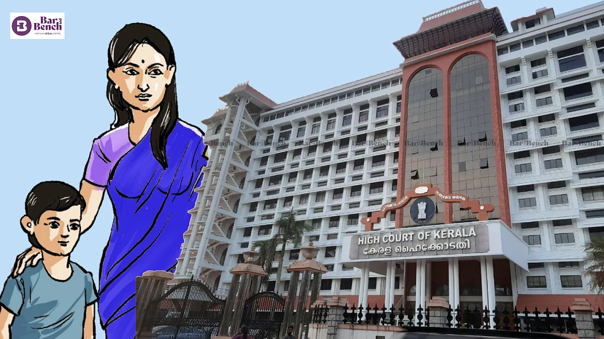 mother and son with Kerala High Court