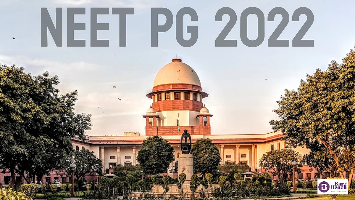 Supreme Court, NEET PG 2022