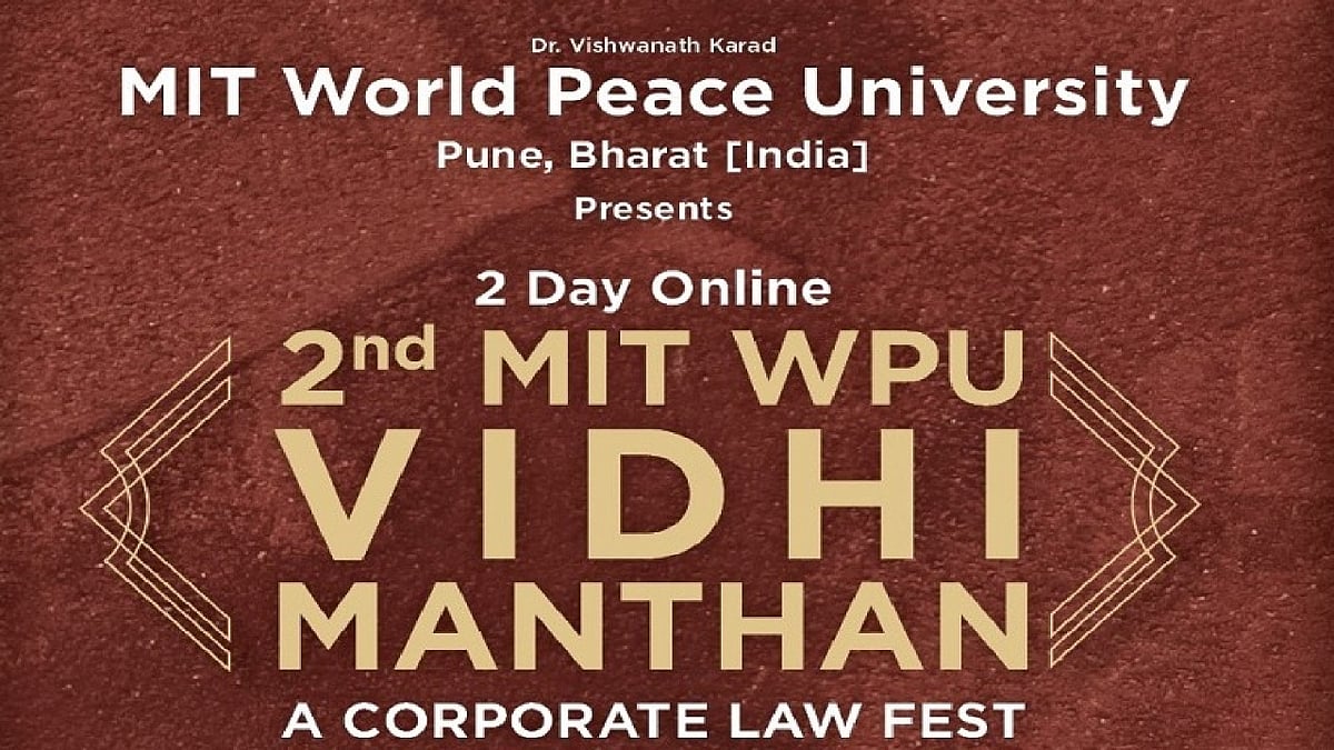 Second Edition of MIT WPU Vidhi Manthan-The Corporate Law Fest - Vimarsana News