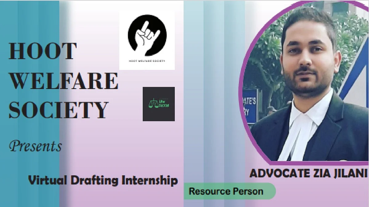 Legal Internship Opportunity at Hoot Welfare Society (Apply by 31 Mar)