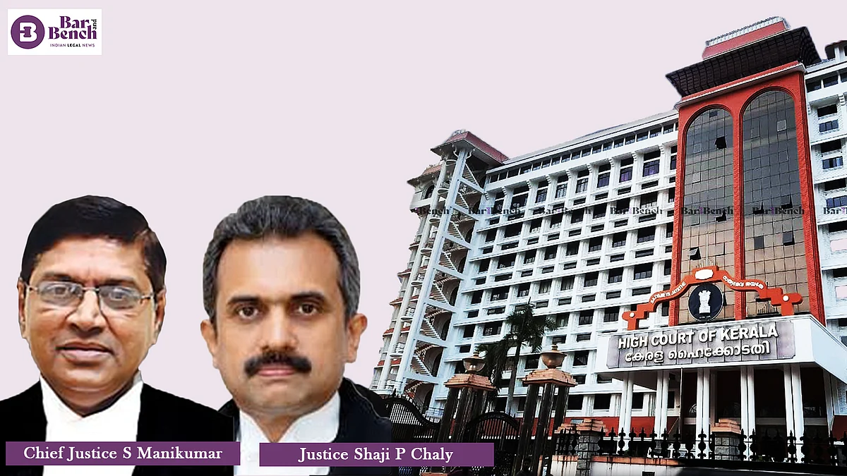 Chief Justice S Manikumar and Justice Shaji P Chaly with Kerala HC