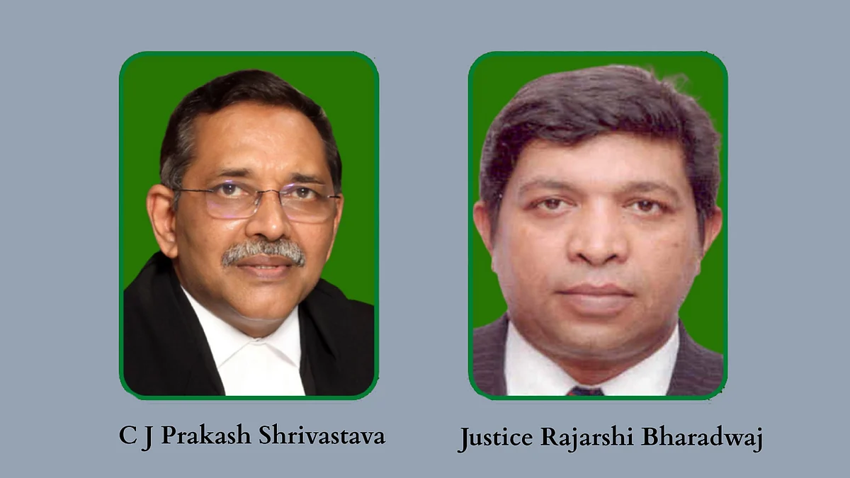 Chief Justice Prakash Shrivastava and Justice Rajarshi Bharadwaj