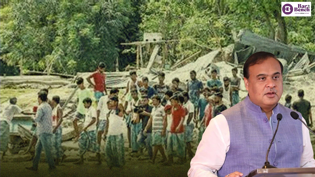 himanta biswa sarma, rep image of violent eviction drives in assam