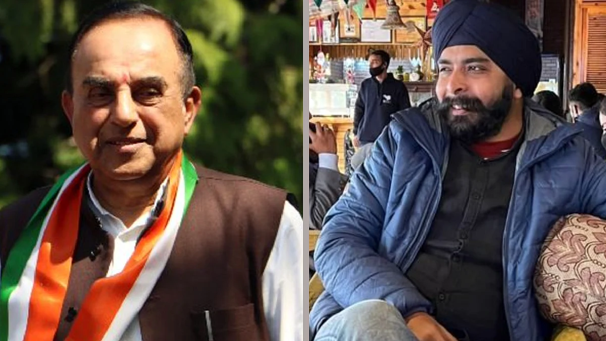 Subramanian Swamy and Tajinder Pal Bagga