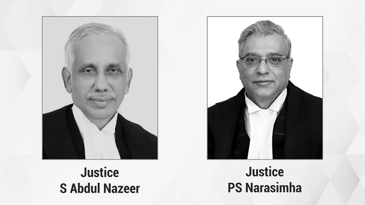 Justices S Abdul Nazeer and PS Narasimha