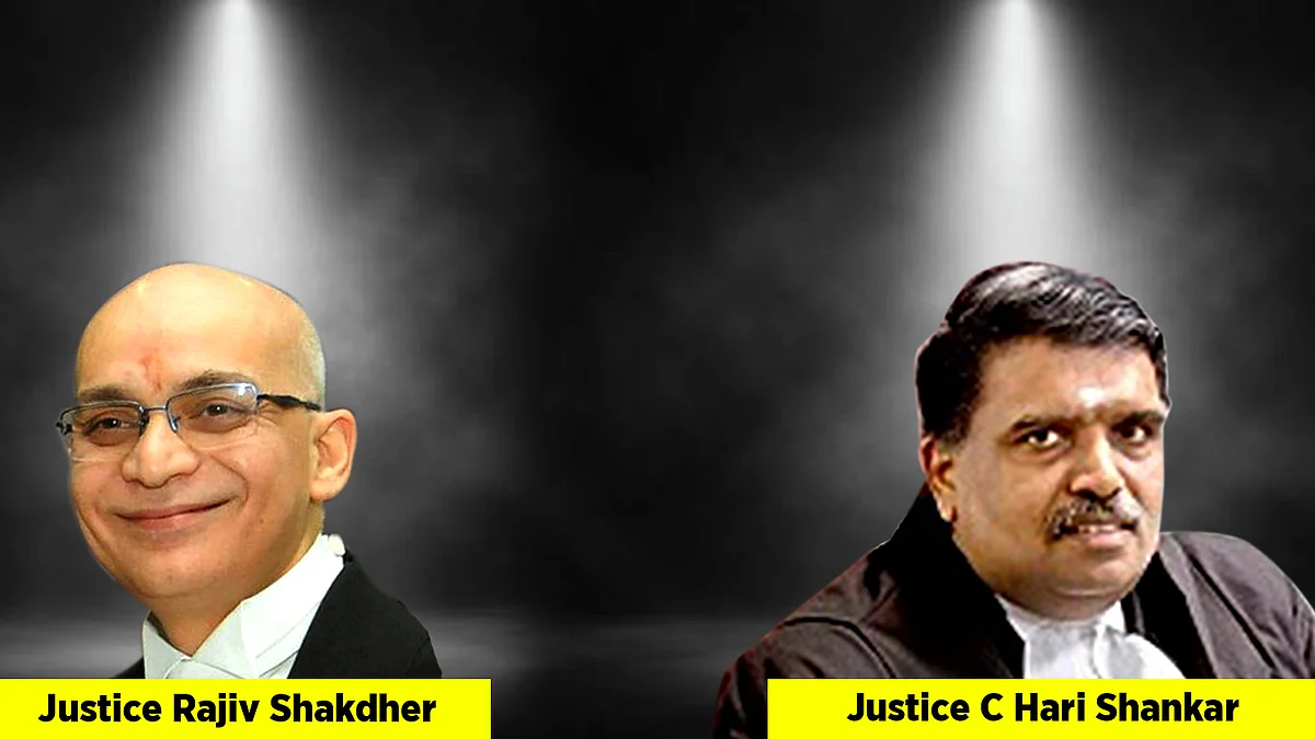 Delhi High Court's Justice Rajiv Shakdher and Justice C Hari Shankar: Spotlight