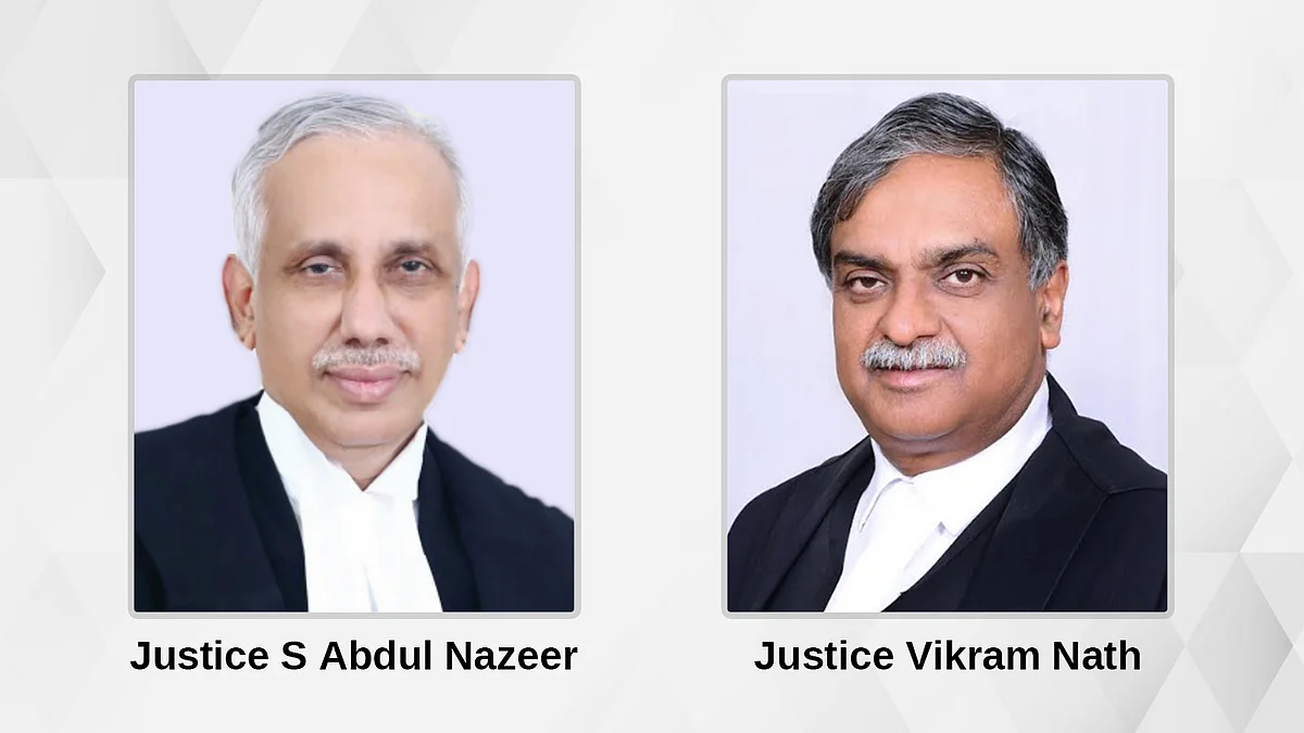 Justice S Abdul Nazeer and Justice Vikram Nath
