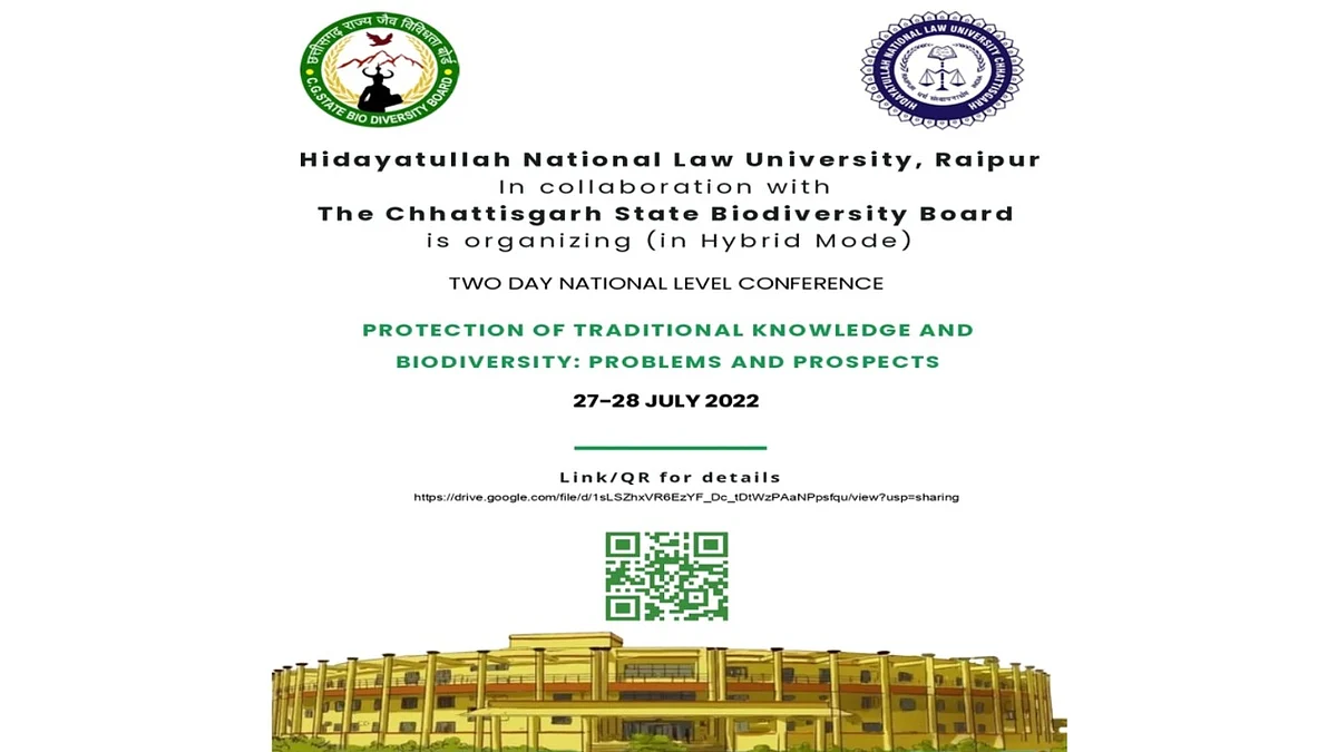 HNLU National Conference on Protection of Traditional Knowledge & Biodiversity: Problems and Prospects