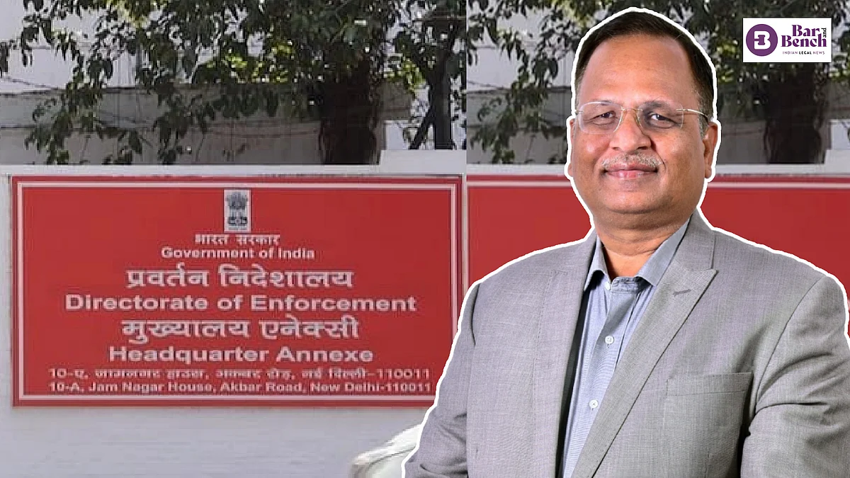 satyendar jain and enforcement directorate