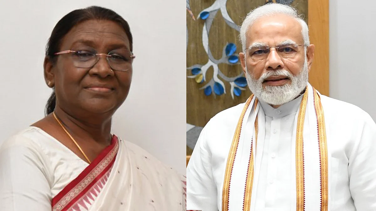 President Draupadi Murmu and PM Narendra Modi