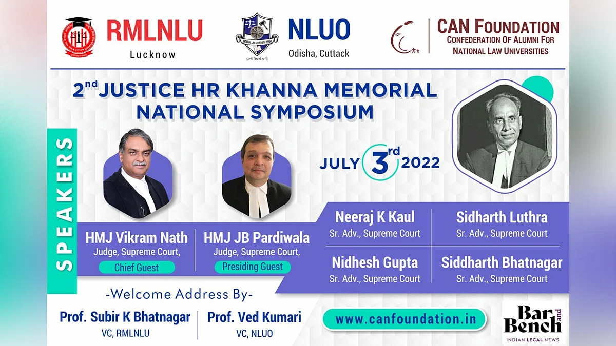 Justice HR Khanna Memorial Symposium