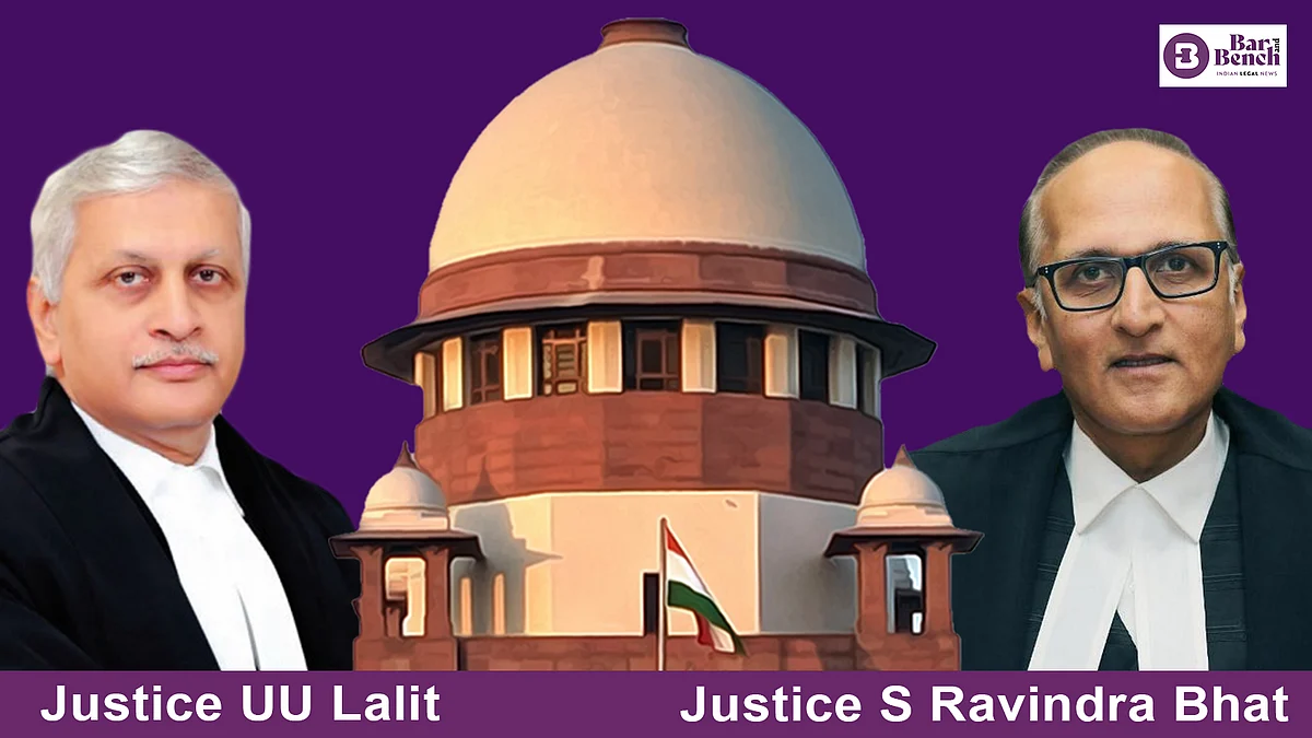 Justice UU Lalit, Justice S Ravindra Bhat and Supreme Court