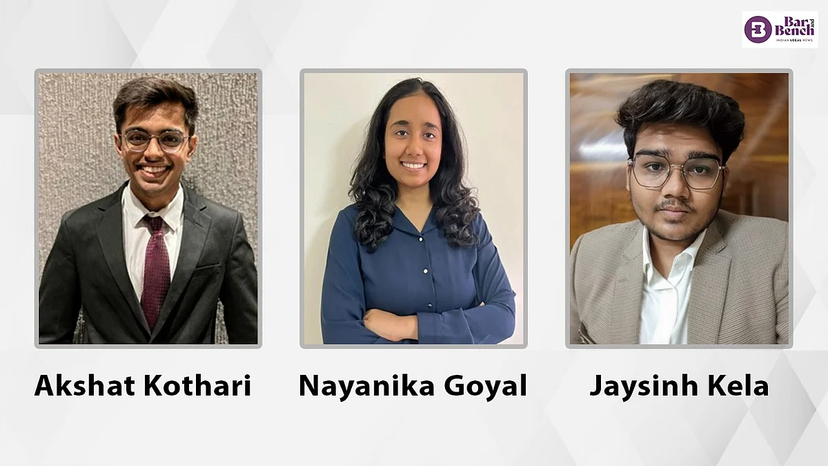 Institute of Law, Nirma University emerged as winners of the GNLU International Moot Court Competition