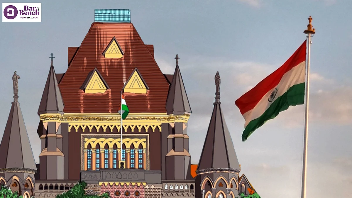 Bombay High Court with Indian Flag