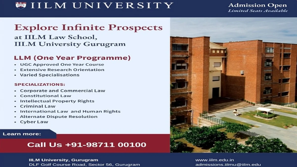 Boost your legal career with one-year specialised LL.M programme at IILM Law School