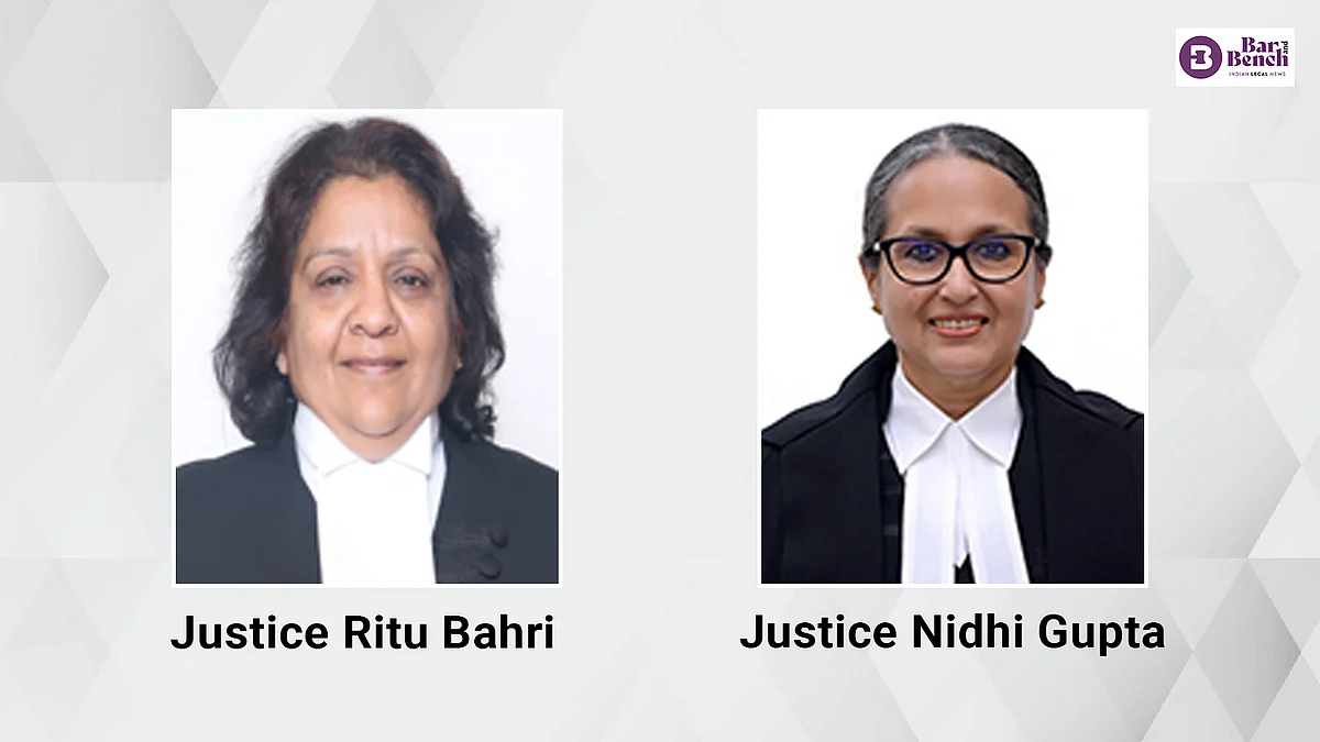 Justice Ritu Bahri and Justice Nidhi Gupta
