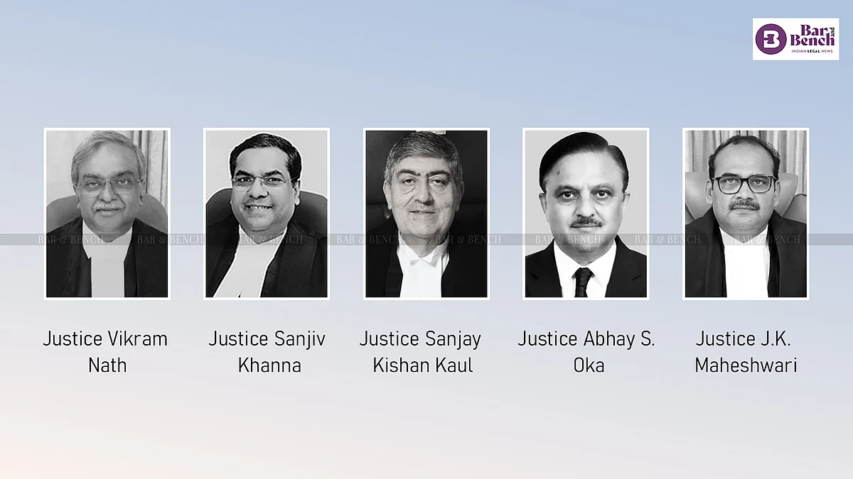 Justice Vikram Nath, Justice Sanjiv Khanna, Justice SK Kaul, Justice Abhay S. Oka, Justice J.k. Maheshwari