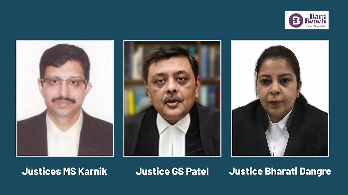 Justices MS Karnik, GS Patel and Bharati Dangre