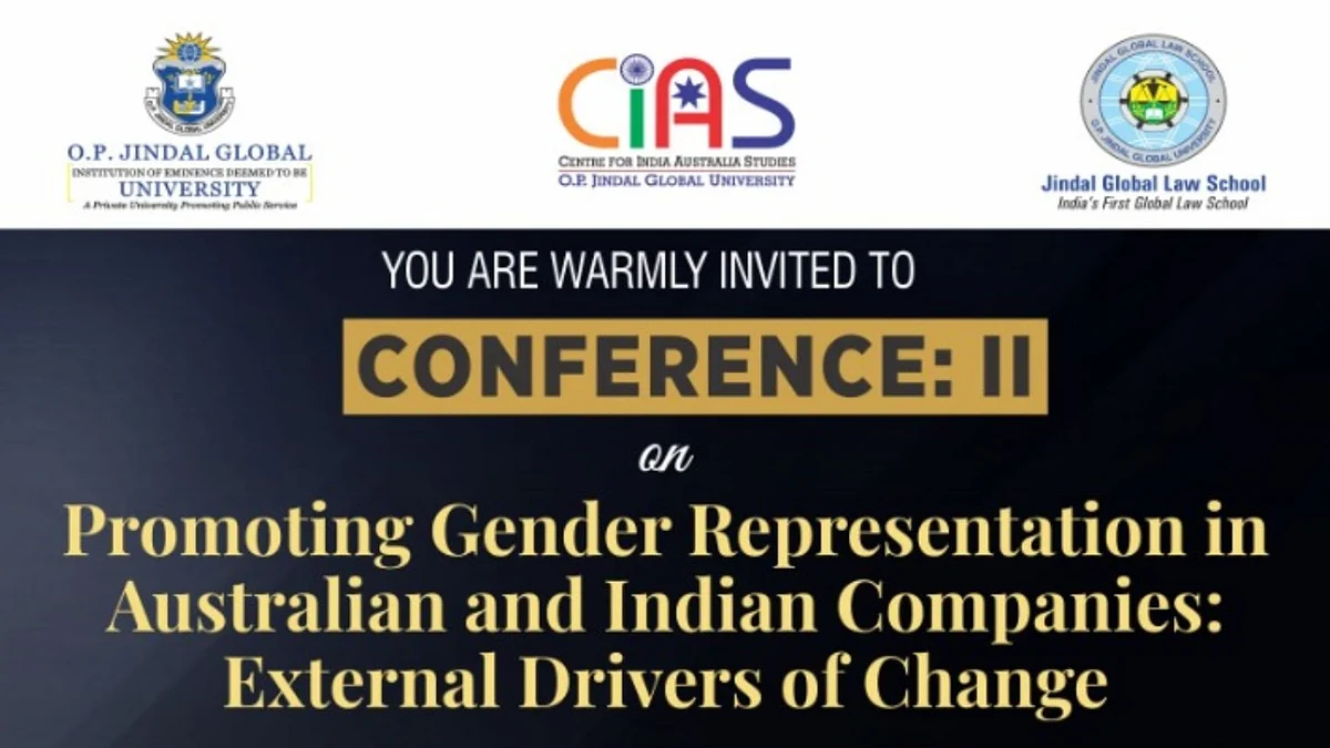 Conference: "Promoting Gender Representation in Australian and Indian Companies: External Drivers of Change"