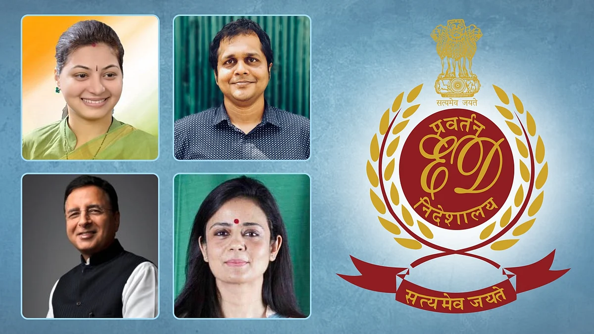Jaya Thakur, Saket Gokhale, Randeep Singh Surjewala, Mahua Moitra with ED