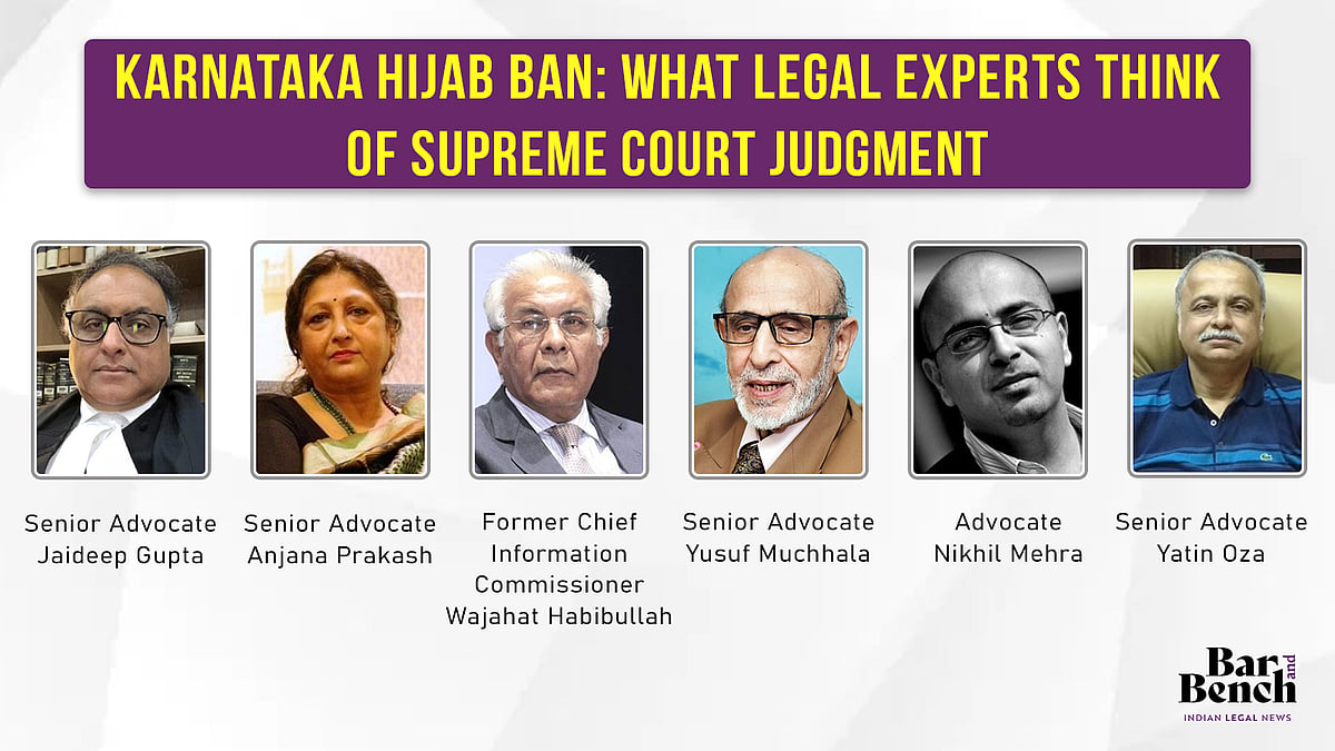 Karnataka Hijab ban: What legal experts think of the Supreme Court's split verdict - Vimarsana News