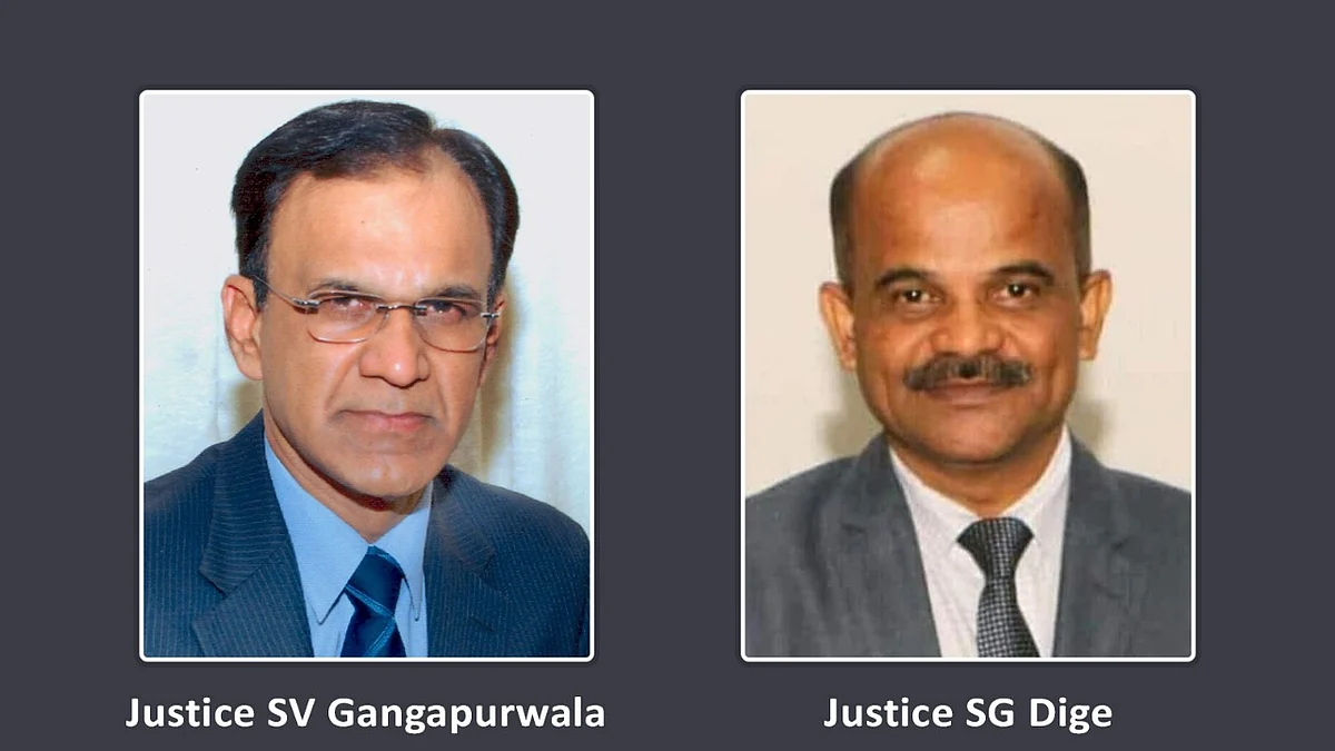 Justice SV Gangapurwala and Justice SG Dige, Bombay High Court