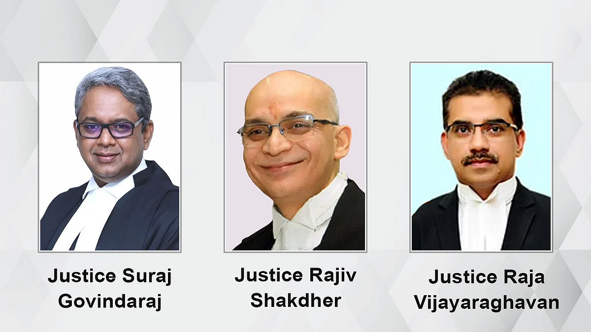 Justice Suraj Govindaraj, Justice Rajiv Shakdher and Justice Raja Vijayaraghavan