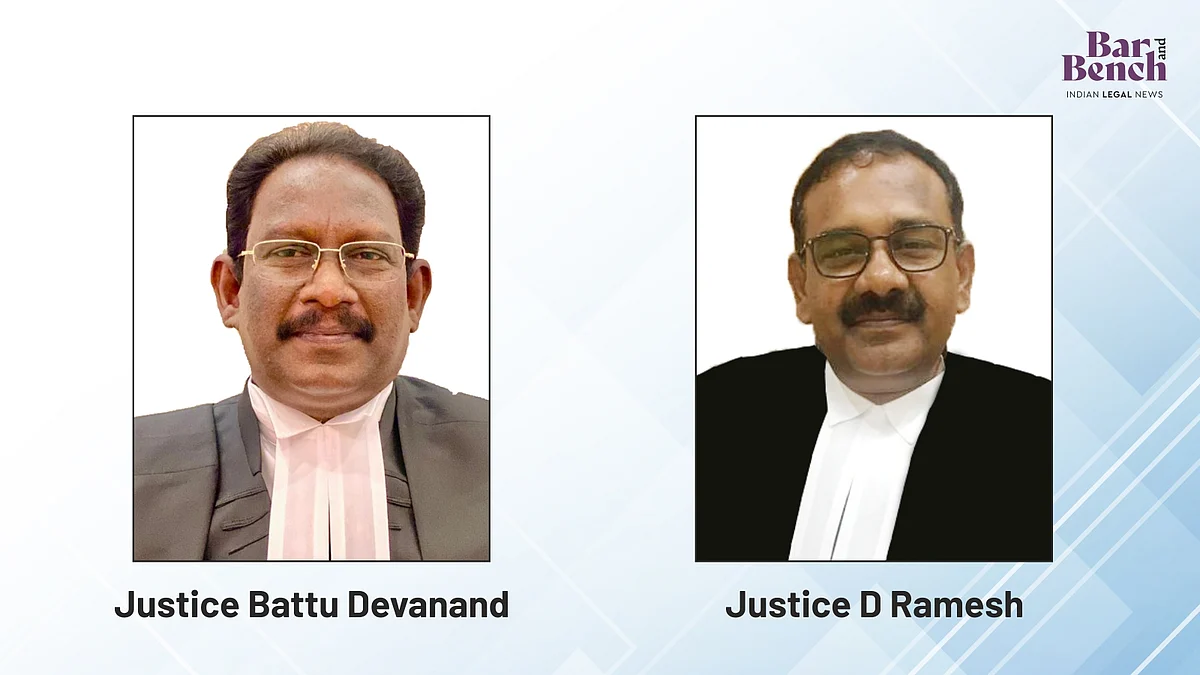 Justice Battu Devanand and Justice D Ramesh