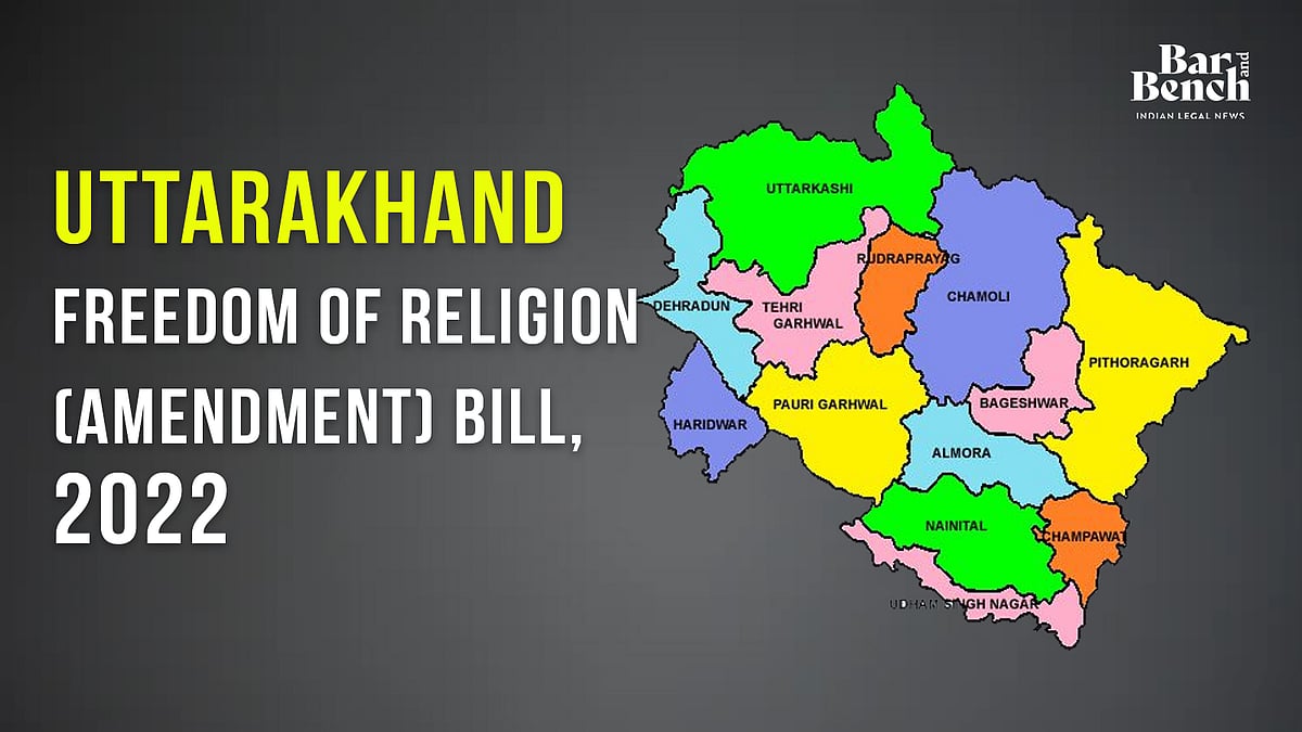 Uttarakhand Assembly passes Freedom of Religion (Amendment) Bill, 2022 to make anti-conversion law more stringent - Vimarsana News