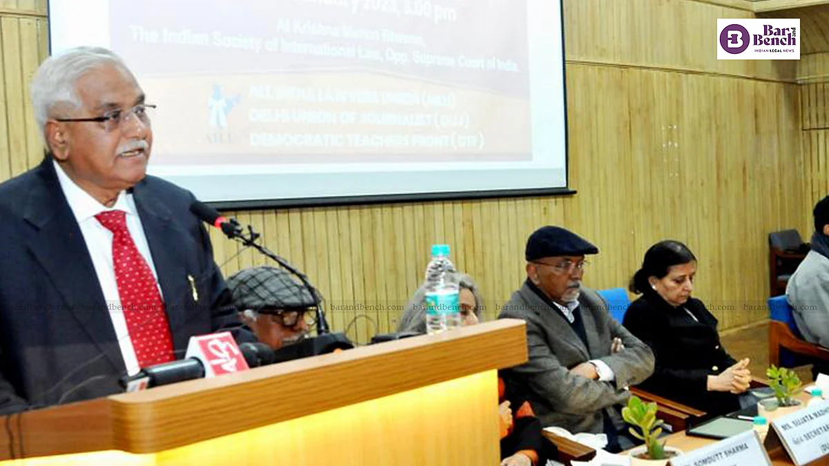 Former Supreme Court judge Justice V Gopala Gowda