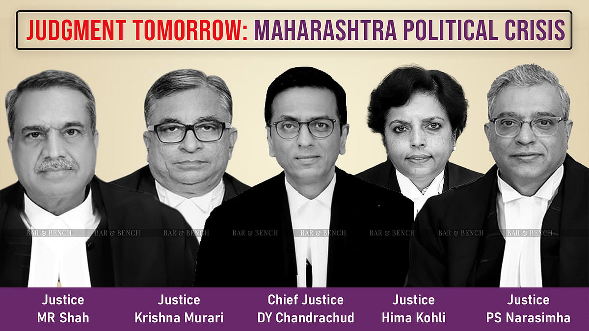 Maharashtra Politics case: Supreme Court Constitution Bench judgment tomorrow on fate of Eknath Shinde-Uddhav Thackeray battle - Vimarsana News