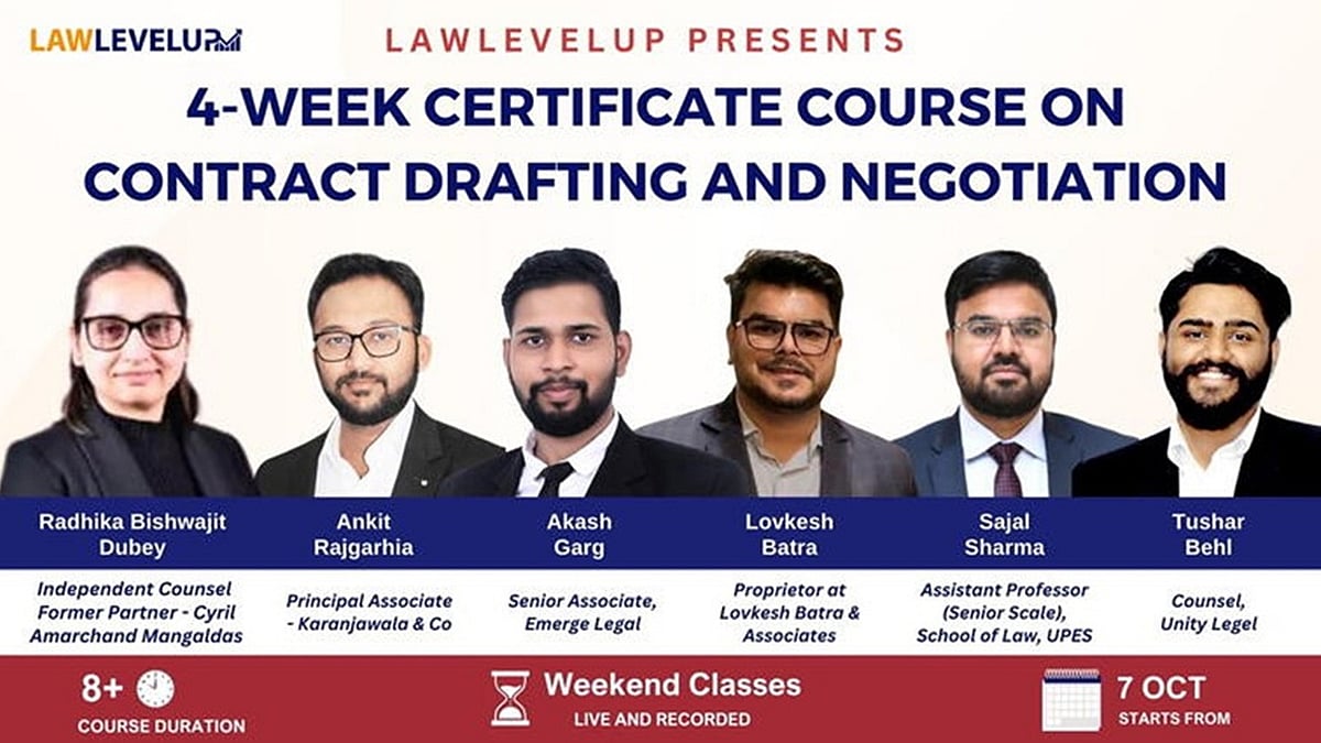 Learn Contract Drafting & Negotiation in a 4-Week Course from Industry Experts at Lawlevelup - Vimarsana News