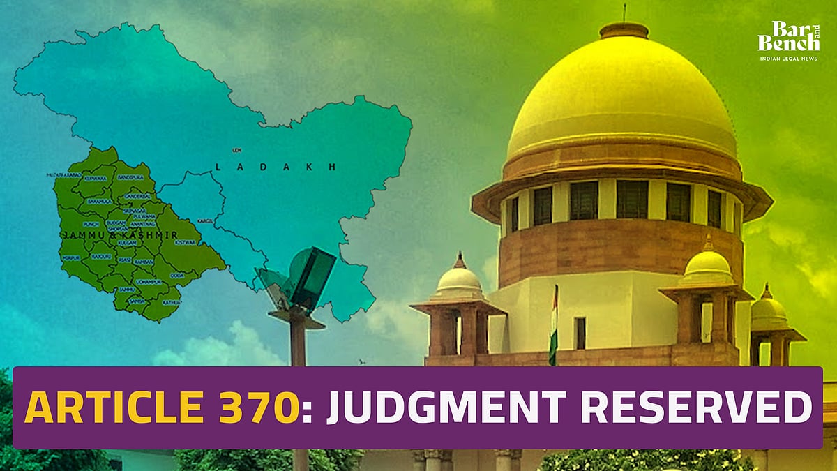 Supreme Court reserves verdict in Article 370 case after 16-day long hearing - Vimarsana News
