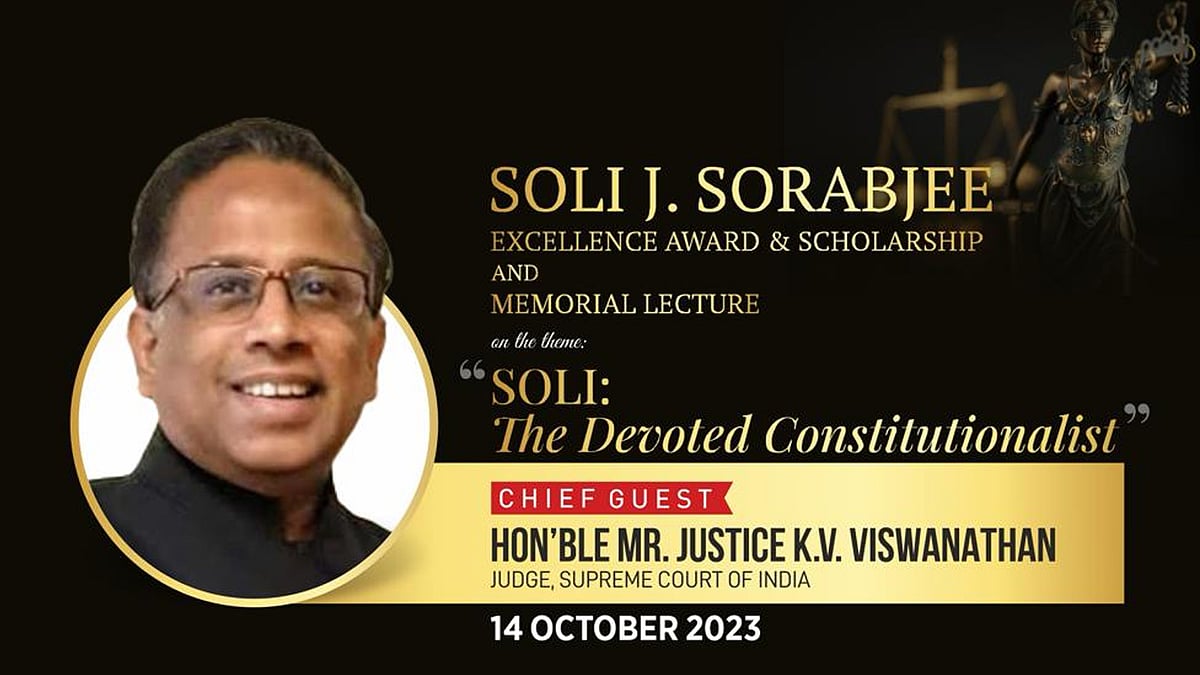 Supreme Court Judge Justice K V Viswanathan to deliver Soli J Sorabjee Memorial Lecture tomorrow - Vimarsana News
