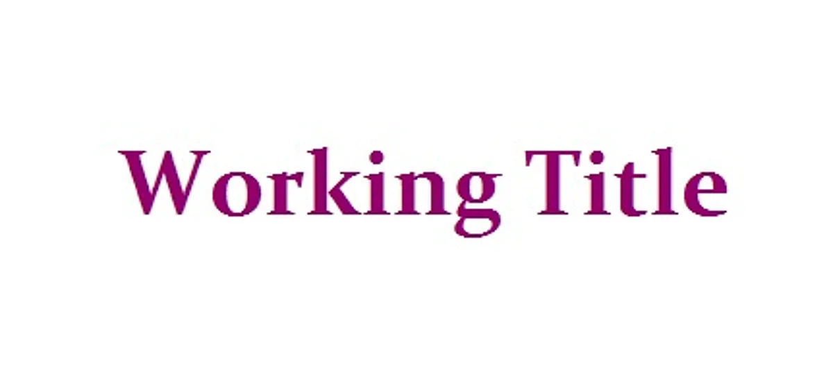 Working Title The Lawyer and the Hotelier